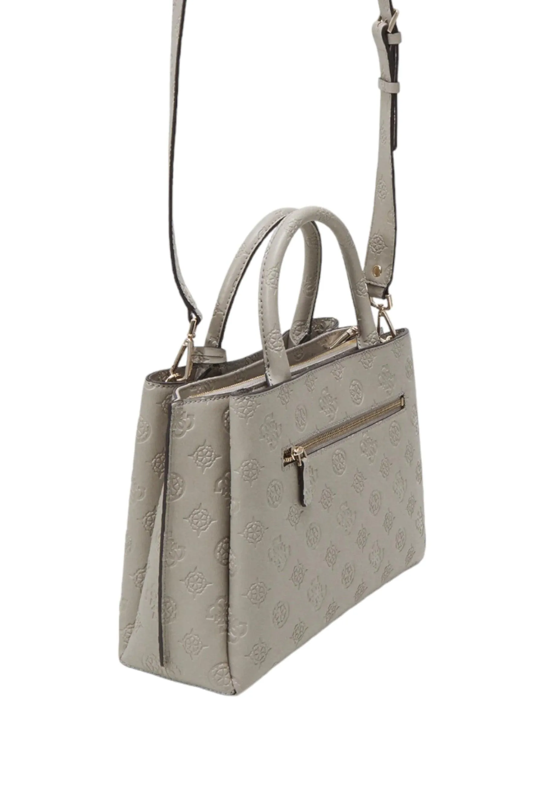 GUESS Jena Borsa Luxury Satchel Donna Taupe Logo PG922006