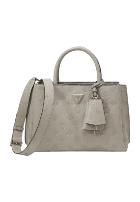 GUESS Jena Borsa Luxury Satchel Donna Taupe Logo PG922006