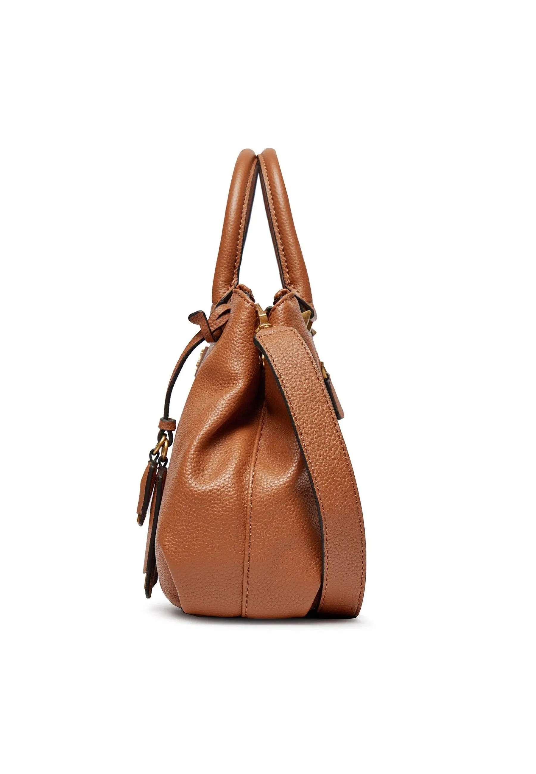 GUESS Laryn Borsa Satchel Donna Cognac Marrone BA919606