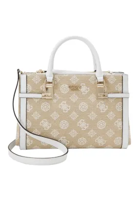 GUESS Lorealee Borsa Satchel Donna White Logo JG922606