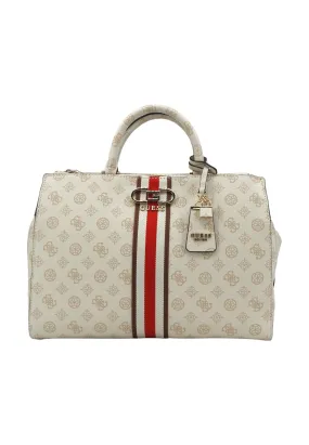 GUESS Nelka Borsa Satchel Donna Cream Logo PG930707