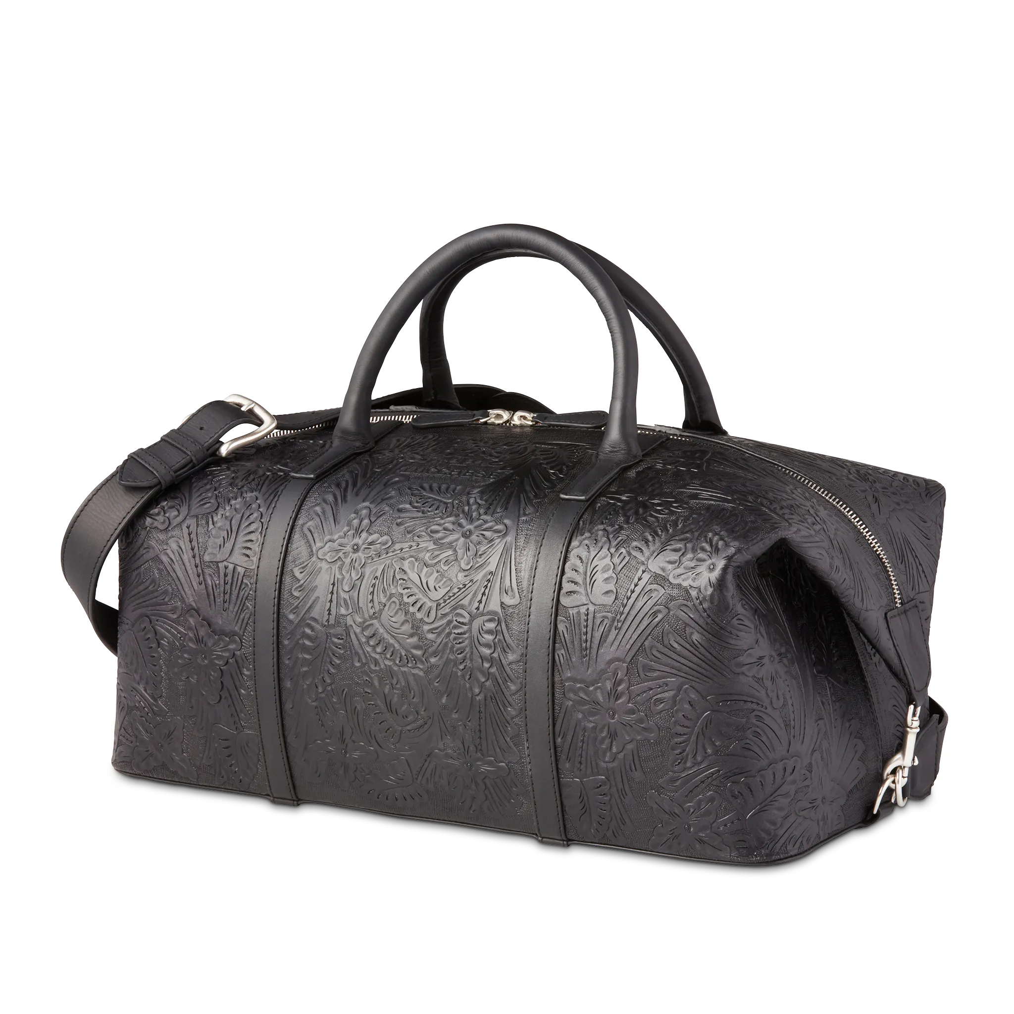 Hand-Tooled Duffle :: Black