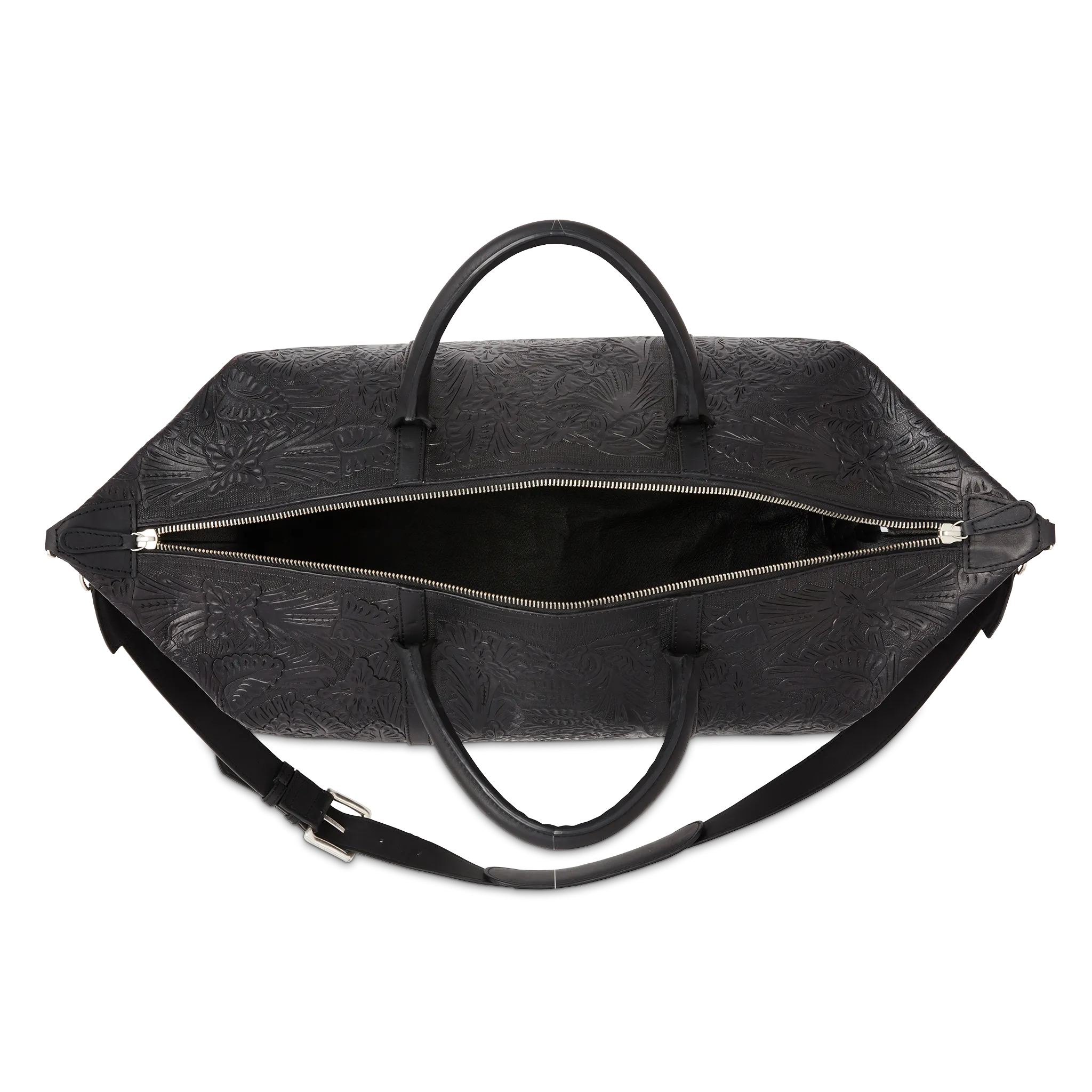 Hand-Tooled Duffle :: Black