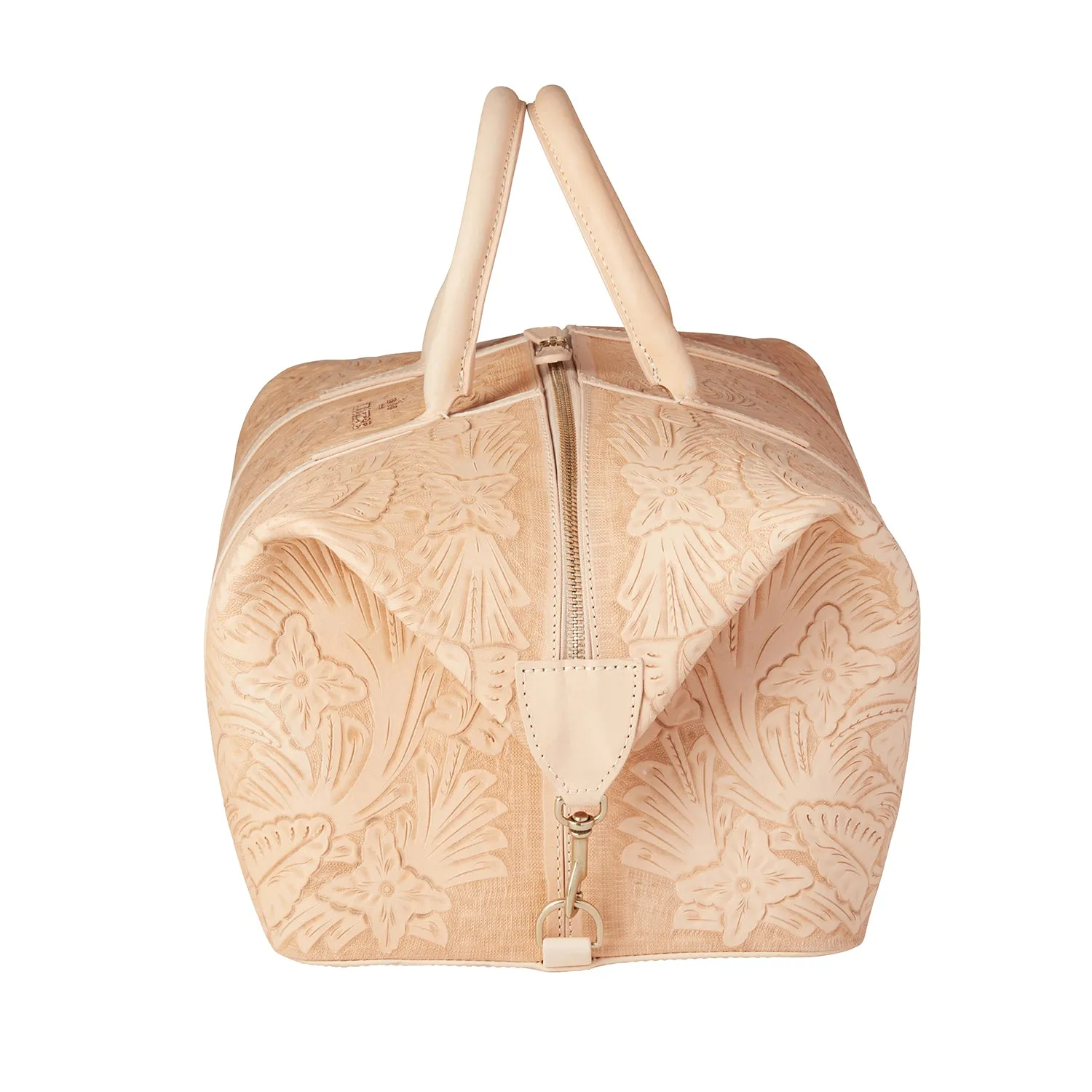 Hand-Tooled Duffle :: Natural