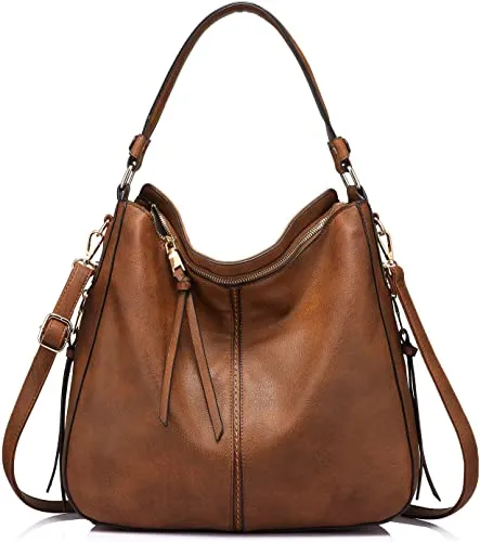 Hobo Bag Bucket Purse Faux Leather