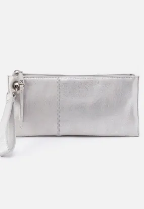 Hobo - Vida Wristlet Metalic Silver Leather