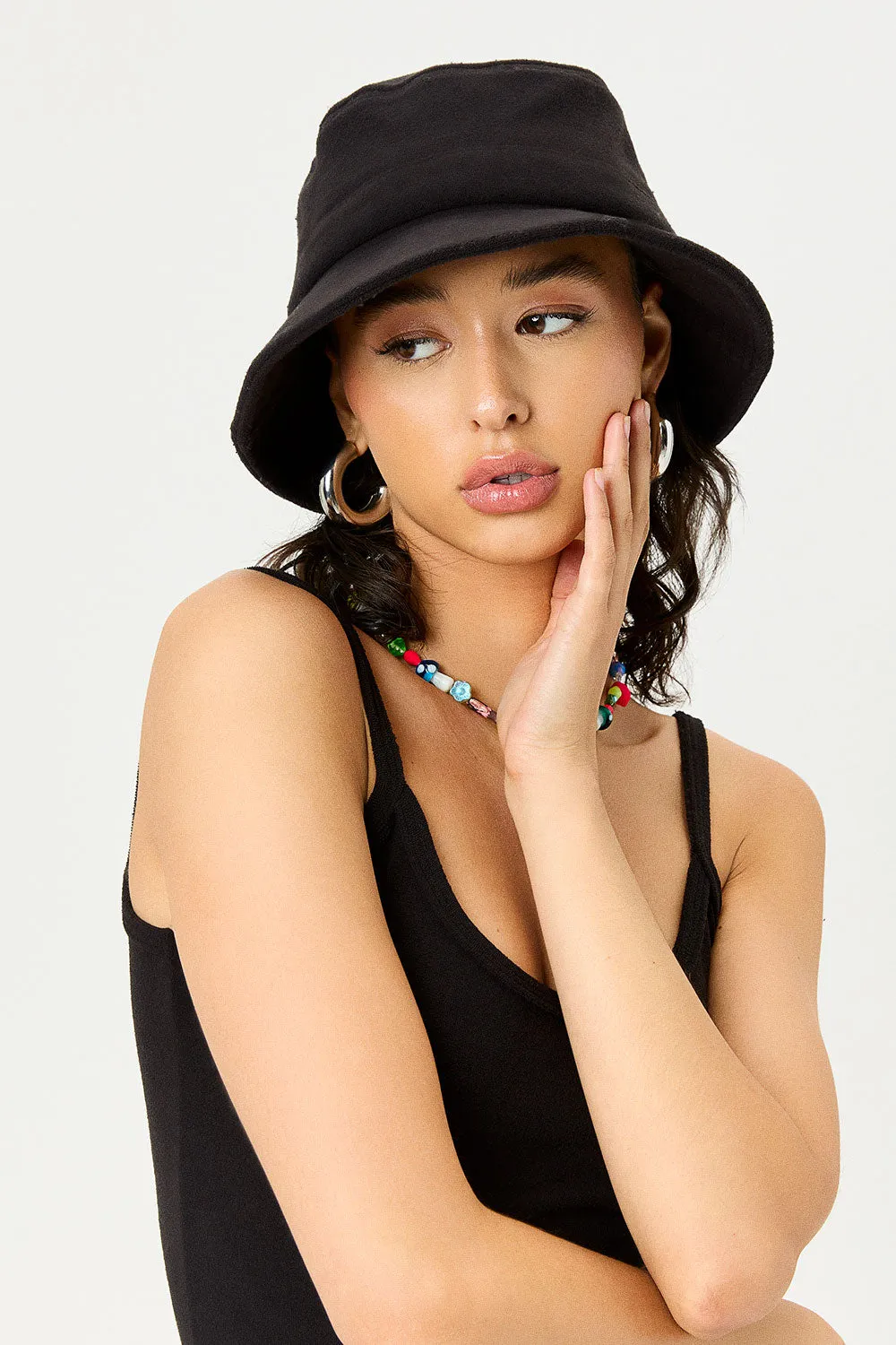 Jax Terry Bucket Hat - Black