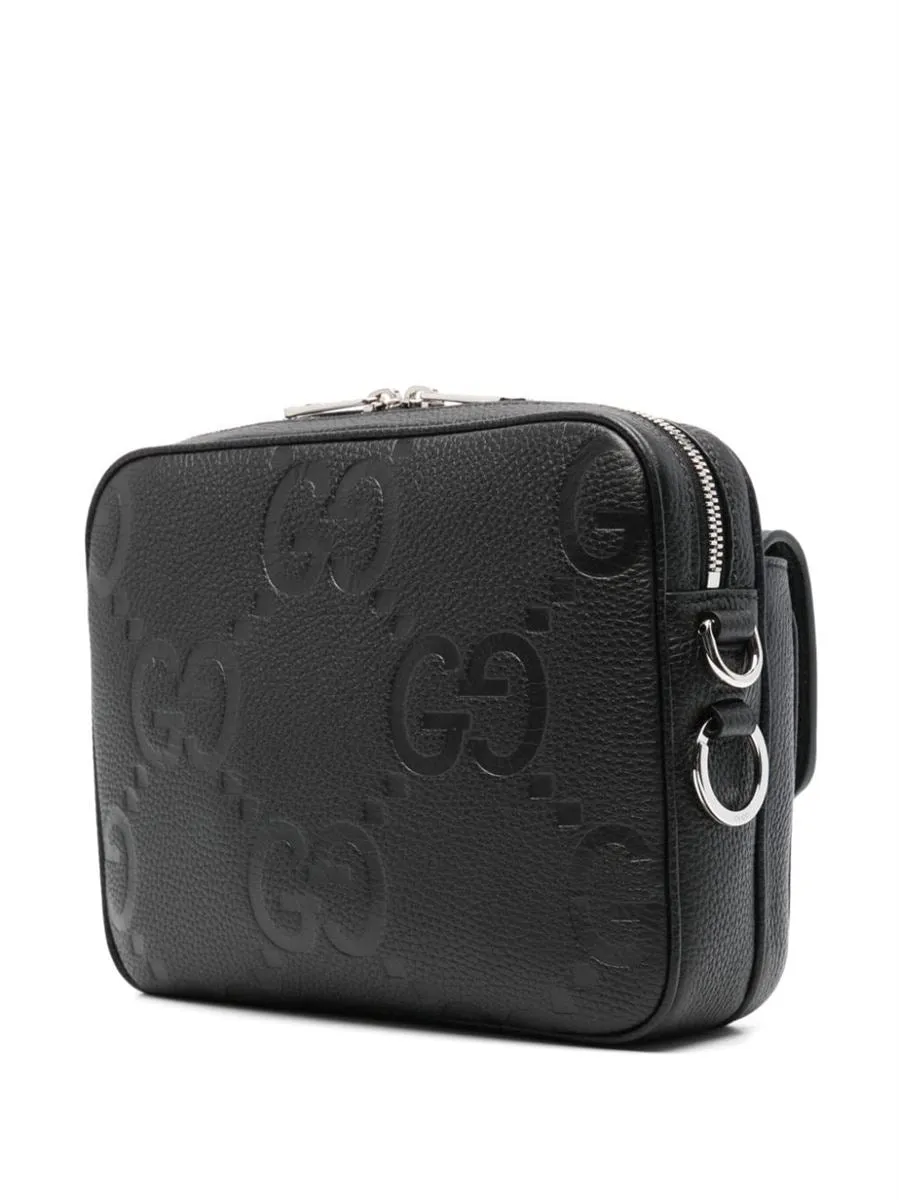 JUMBO GG LEATHER MESSENGER BAG