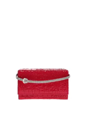 Kate Hibiscus Coco Embossed Shoulder Bag