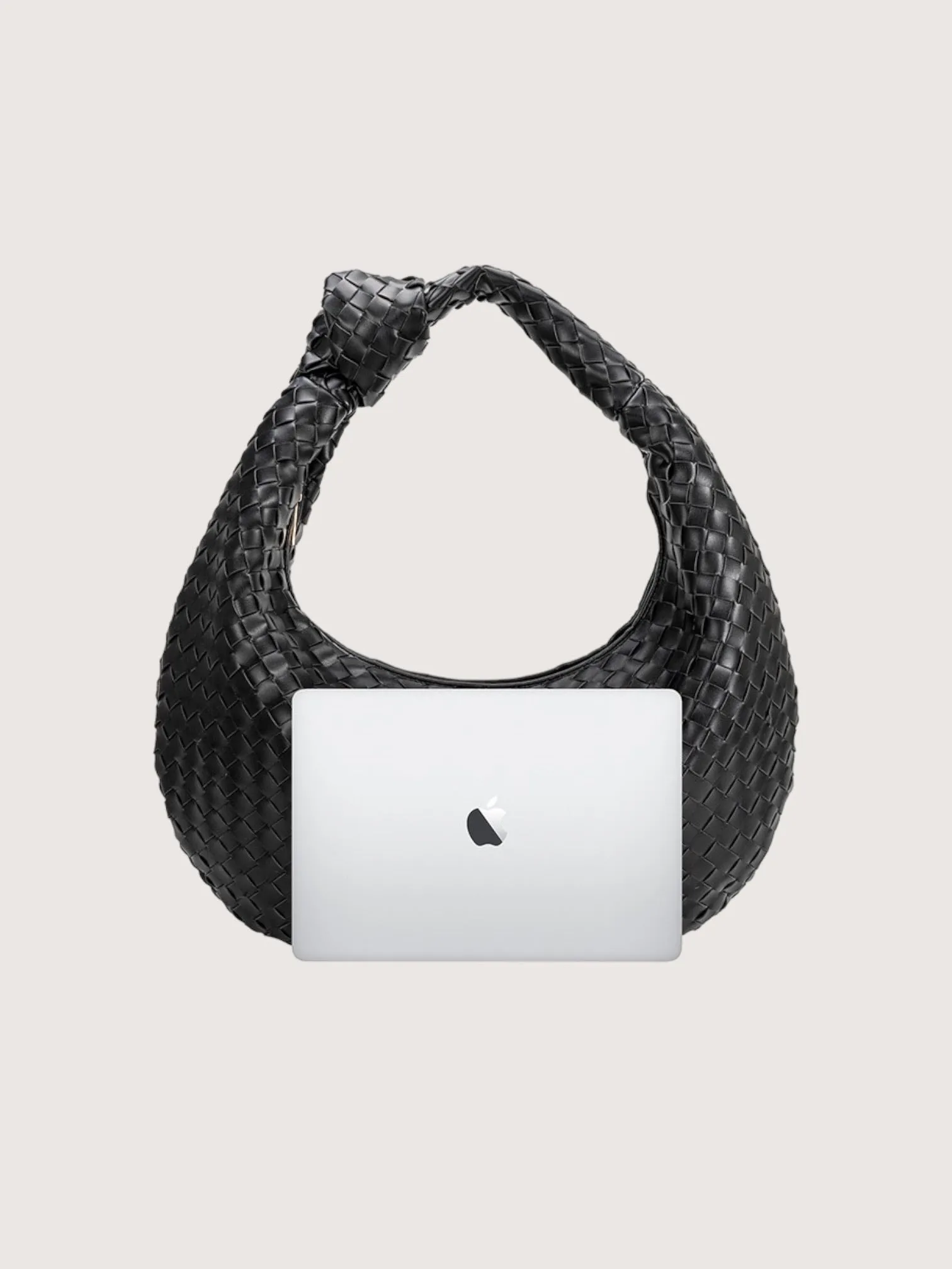 Katherine Weaved XL Bag | Black