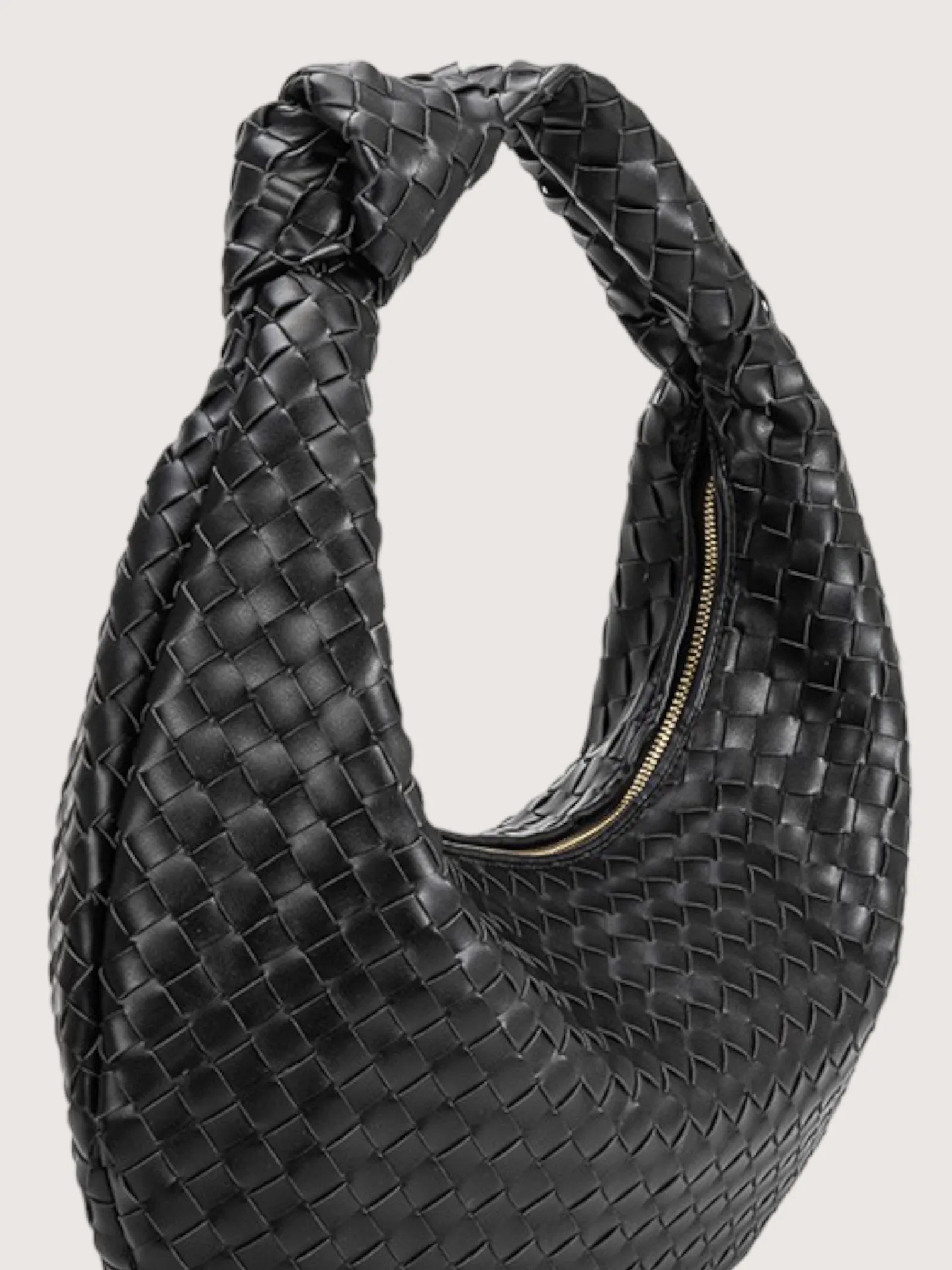 Katherine Weaved XL Bag | Black