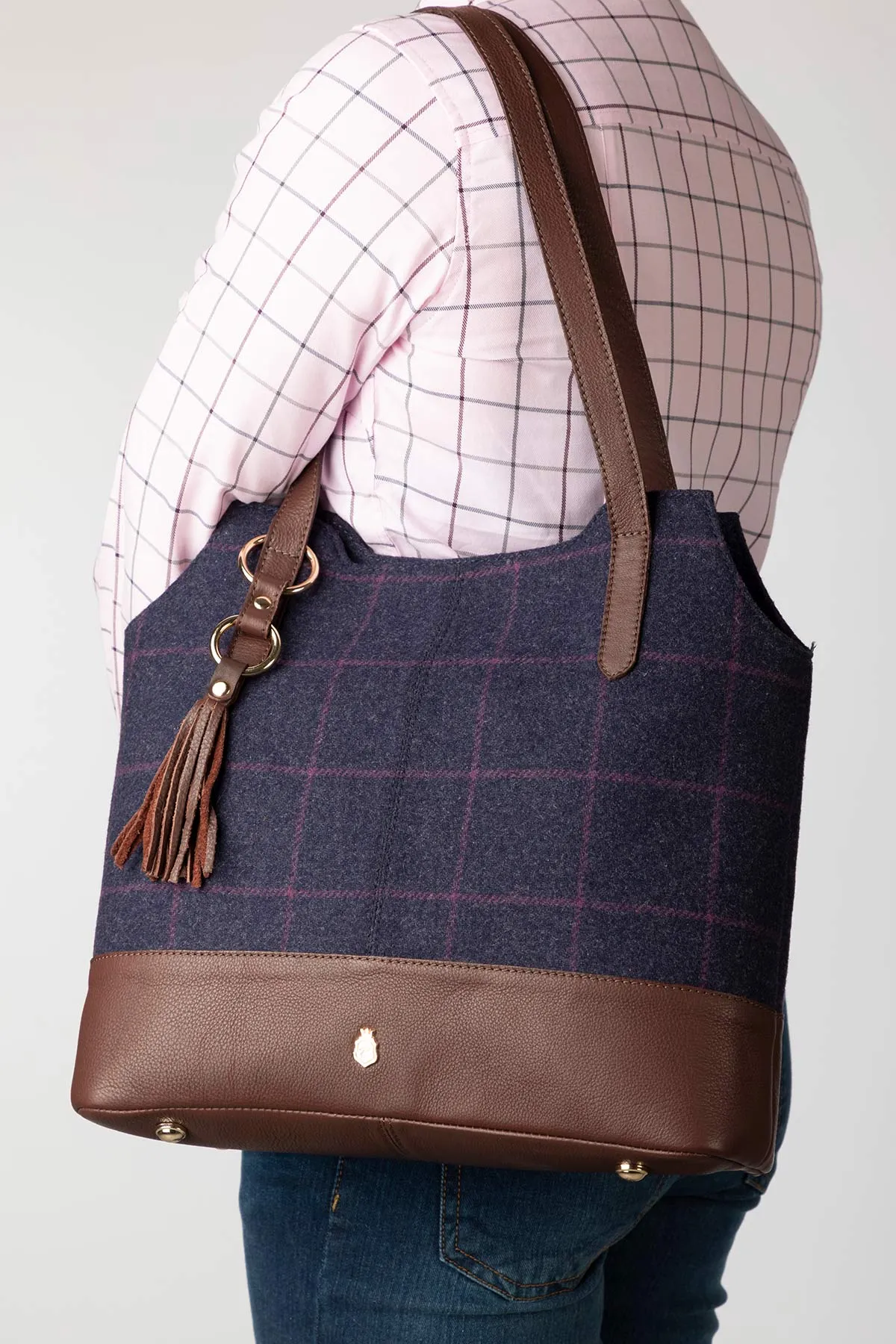 Ladies Tweed Bucket Bag - Helmsley