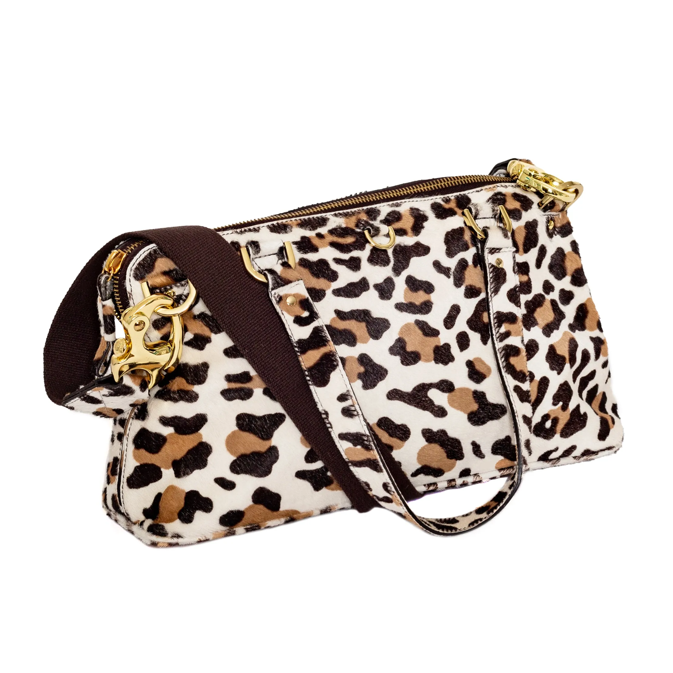 Leopard Print Pony Hair Bag