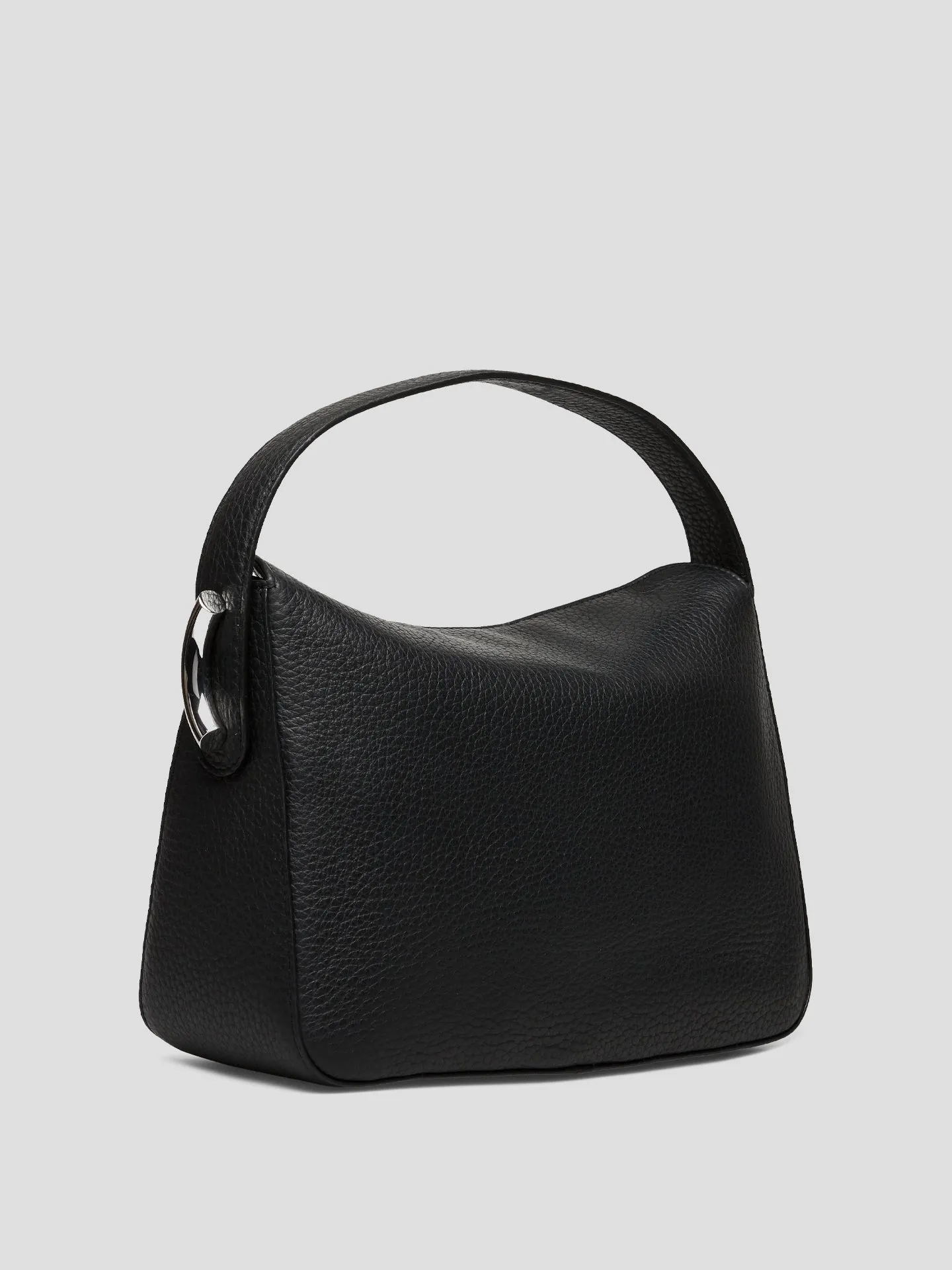 Maccheroni Black Medium Hobo Bag