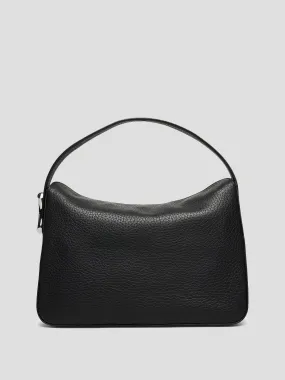 Maccheroni Black Medium Hobo Bag