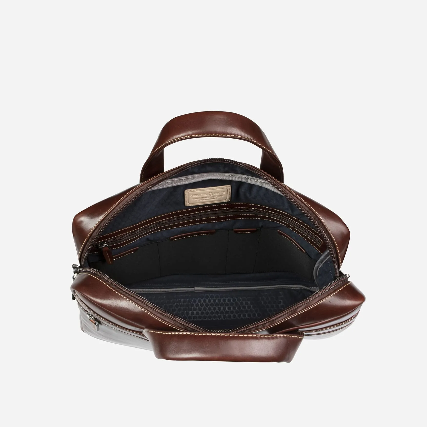 Medium Laptop Briefcase, Mocha