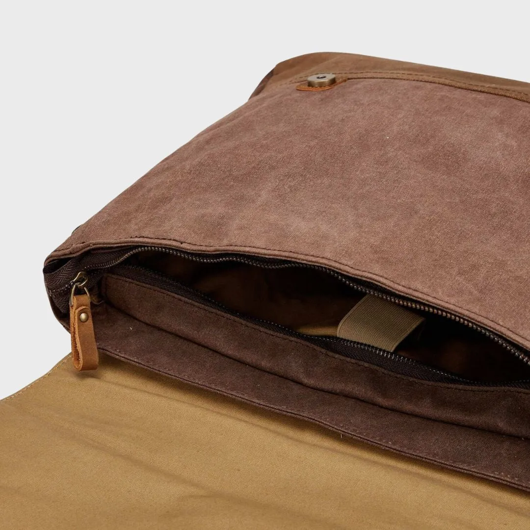 Medway - Waxed Canvas Messenger Bag