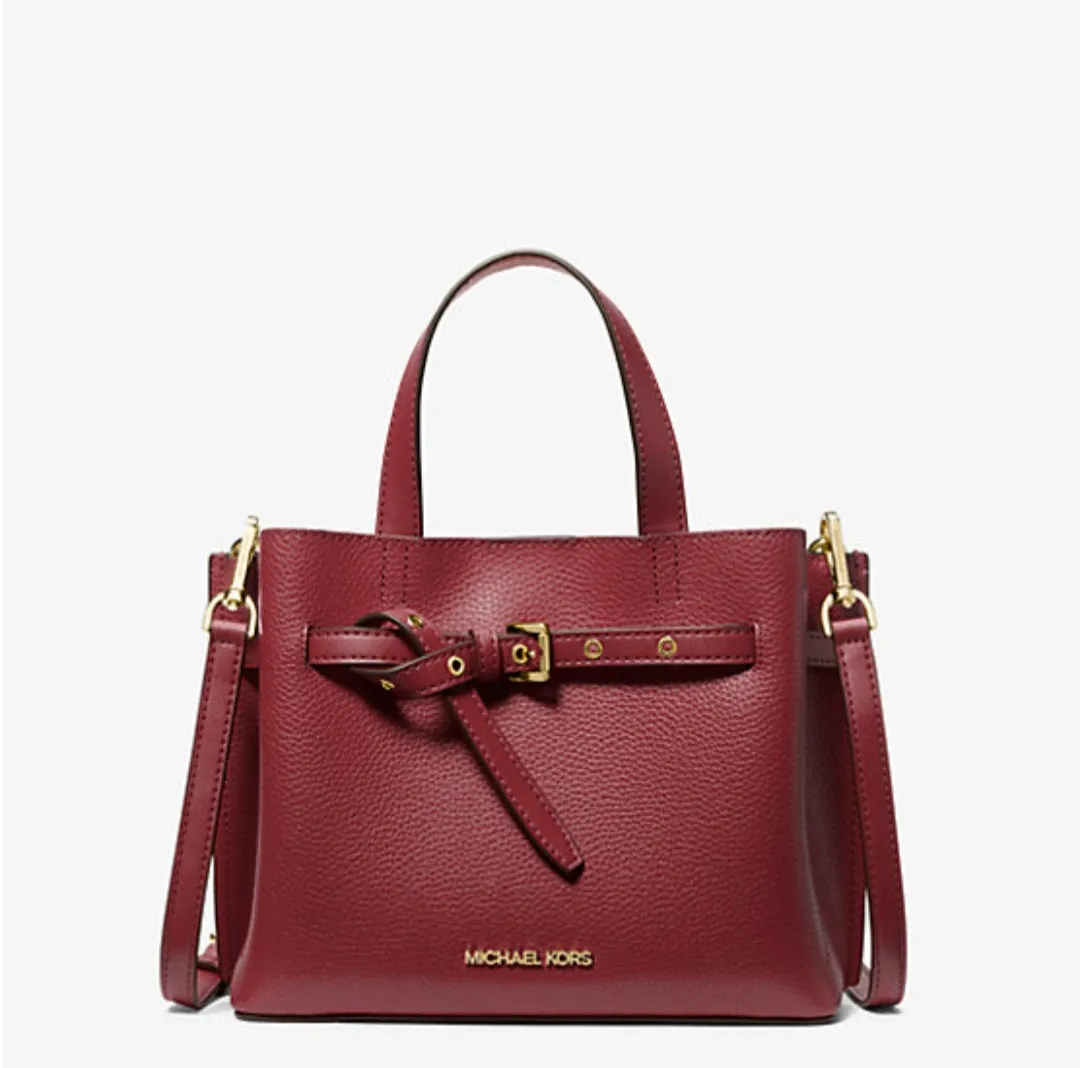 Michael Kors Emilia Small Pebbled Leather Satchel