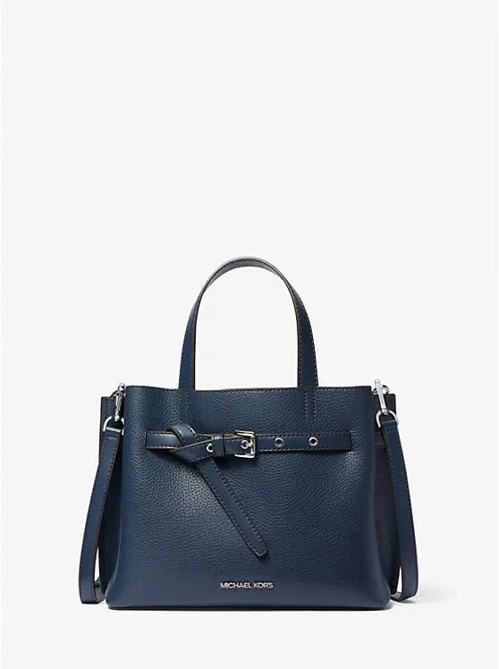 Michael Kors Emilia Small Pebbled Leather Satchel