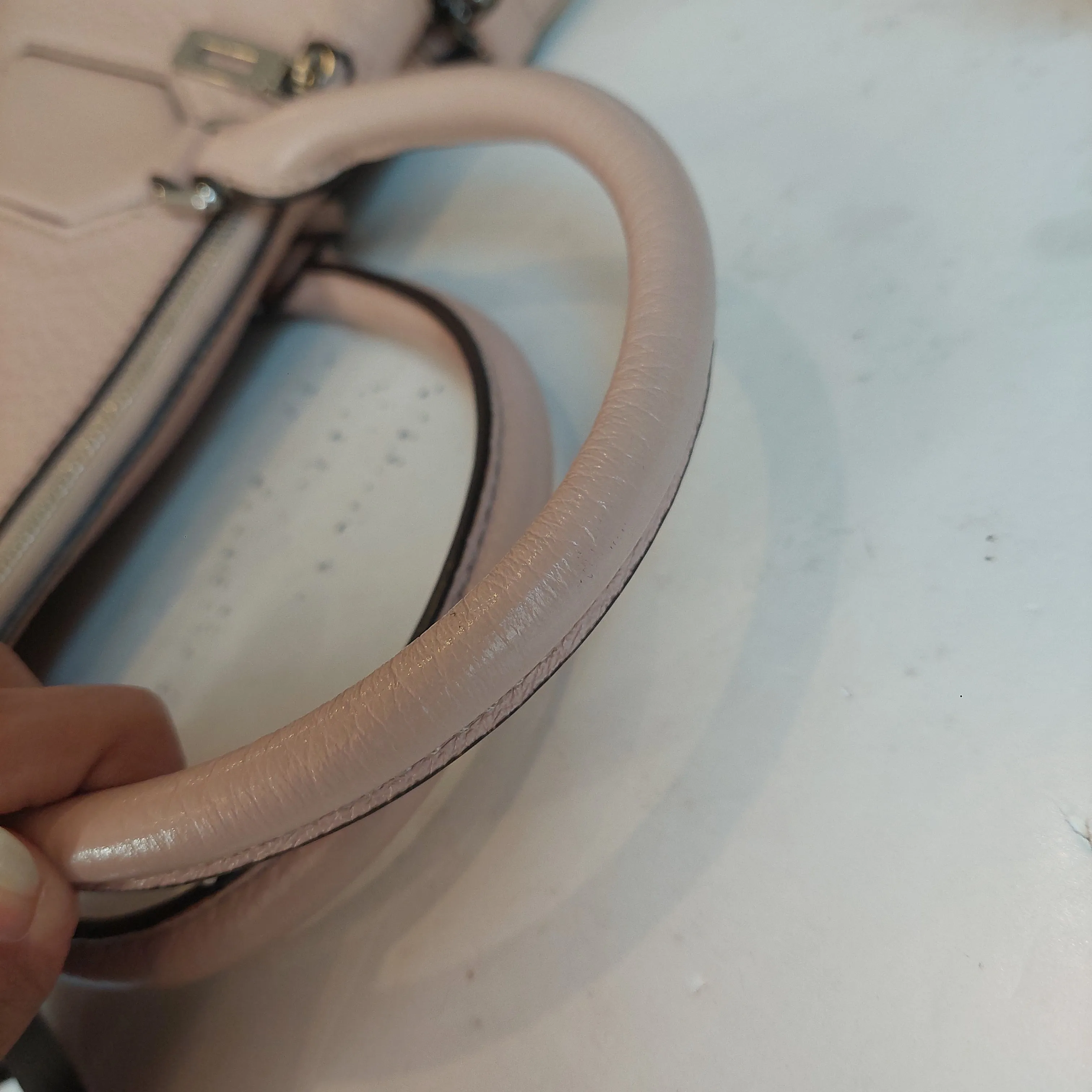 Michael Kors Light Pink Medium 'Selby' Grainy Leather Satchel | Pre Loved |