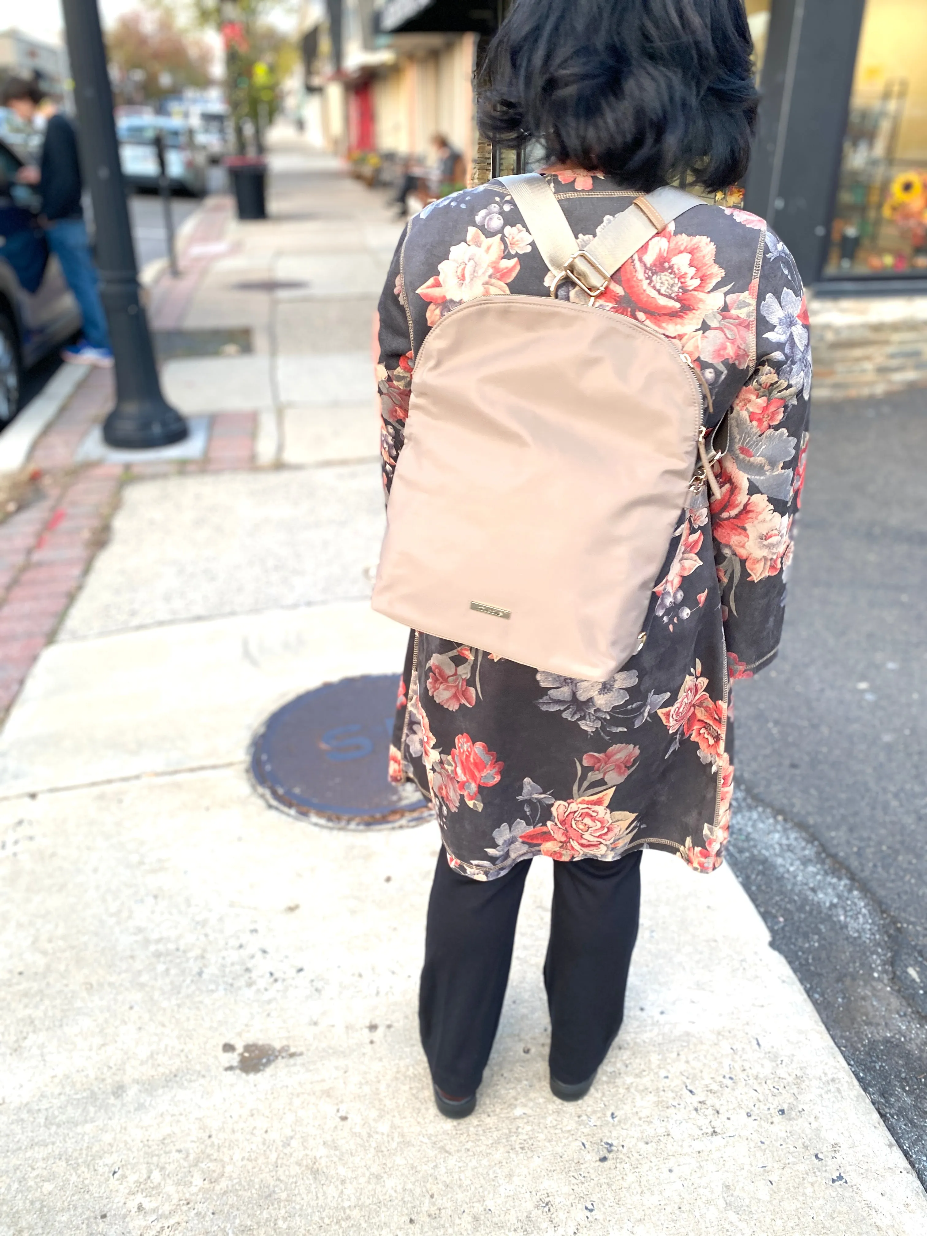 MinkeeBlue Terri's Crossbody Backpack