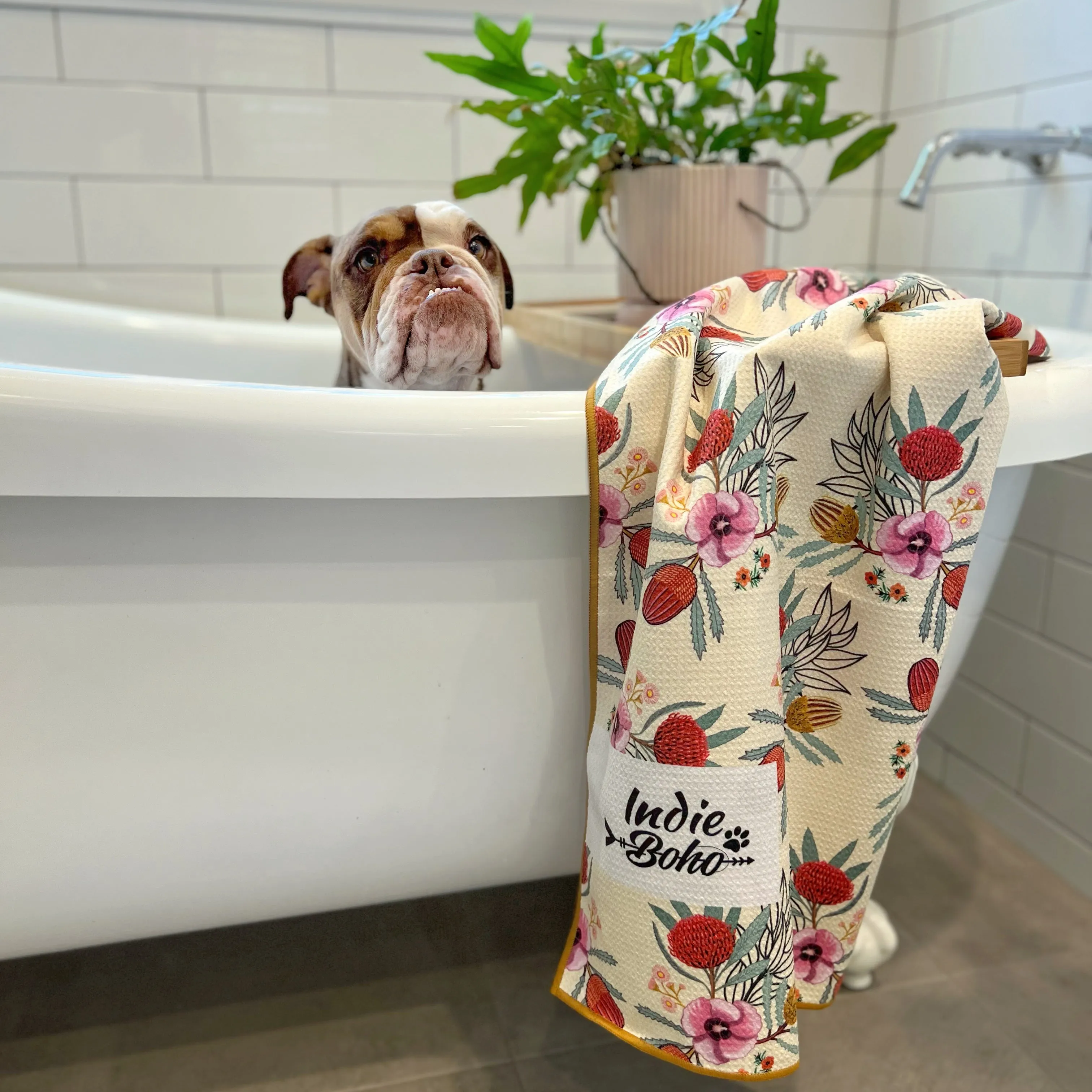 Native Flora Pet Travel and Bath Towel