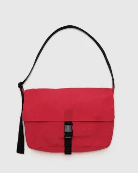 Nylon Messenger Bag in Candy Apple