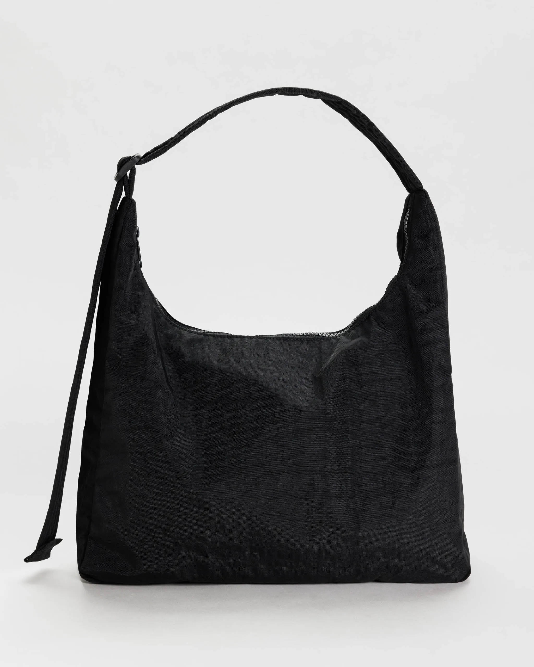 Nylon Shoulder Bag in Black