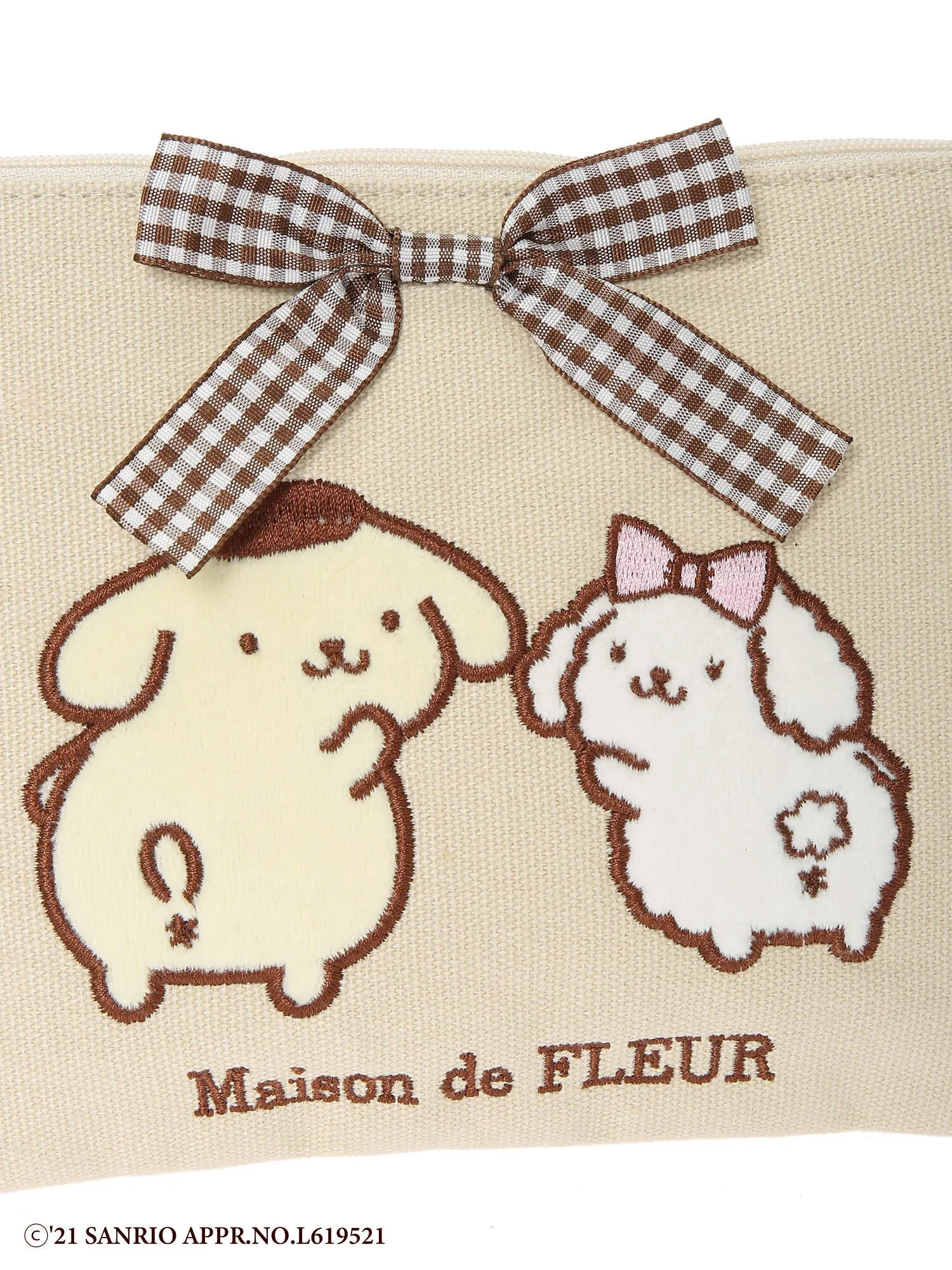 POMPOMPURIN and MACAROON x Maison de FLEUR Big Pouch