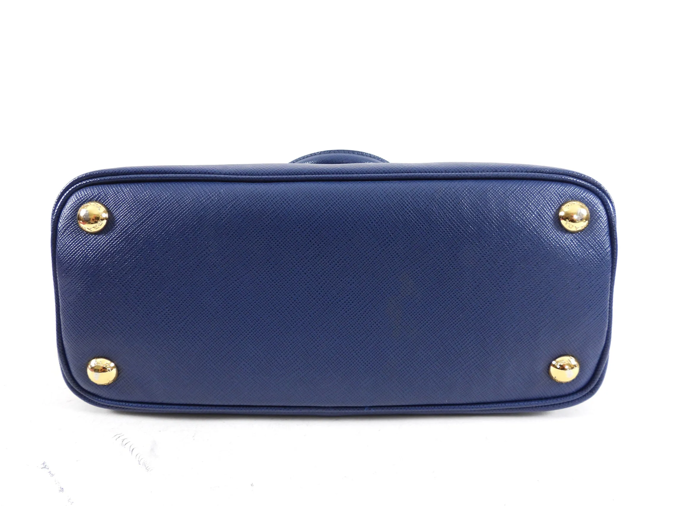 Prada Blue Saffiano Leather Small Promenade Crossbody Bag