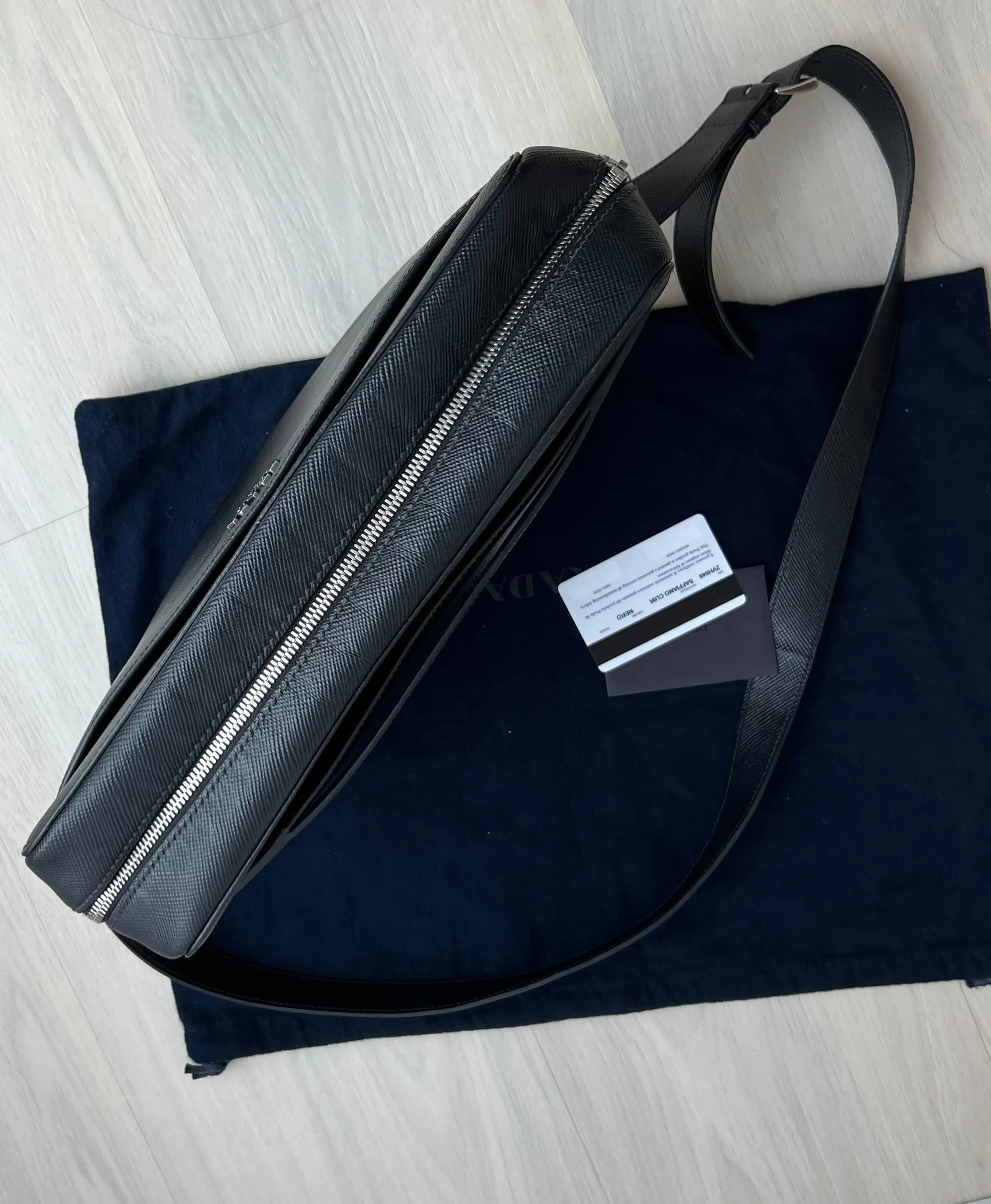 Prada Saffiano Leather Messenger Bag