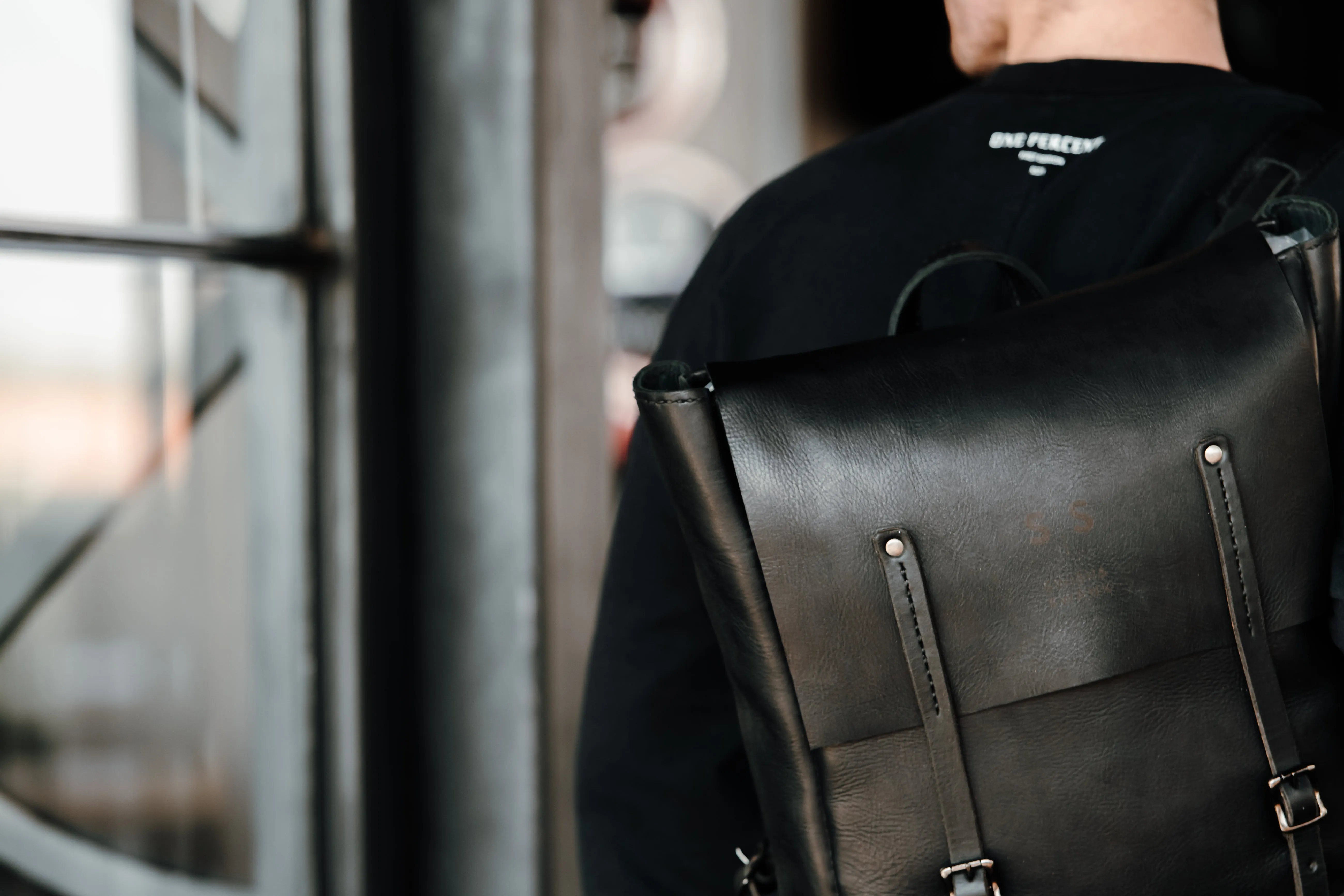 Premium Leather Noah Backpack 2.1 - Black