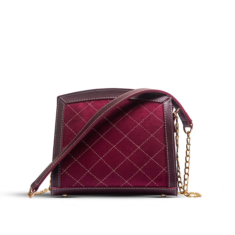 Sonic crossbody bag maroon