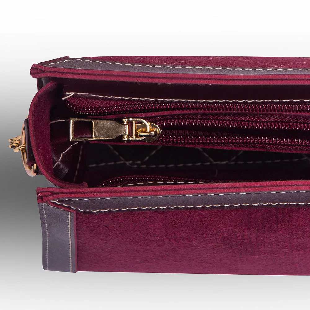 Sonic crossbody bag maroon