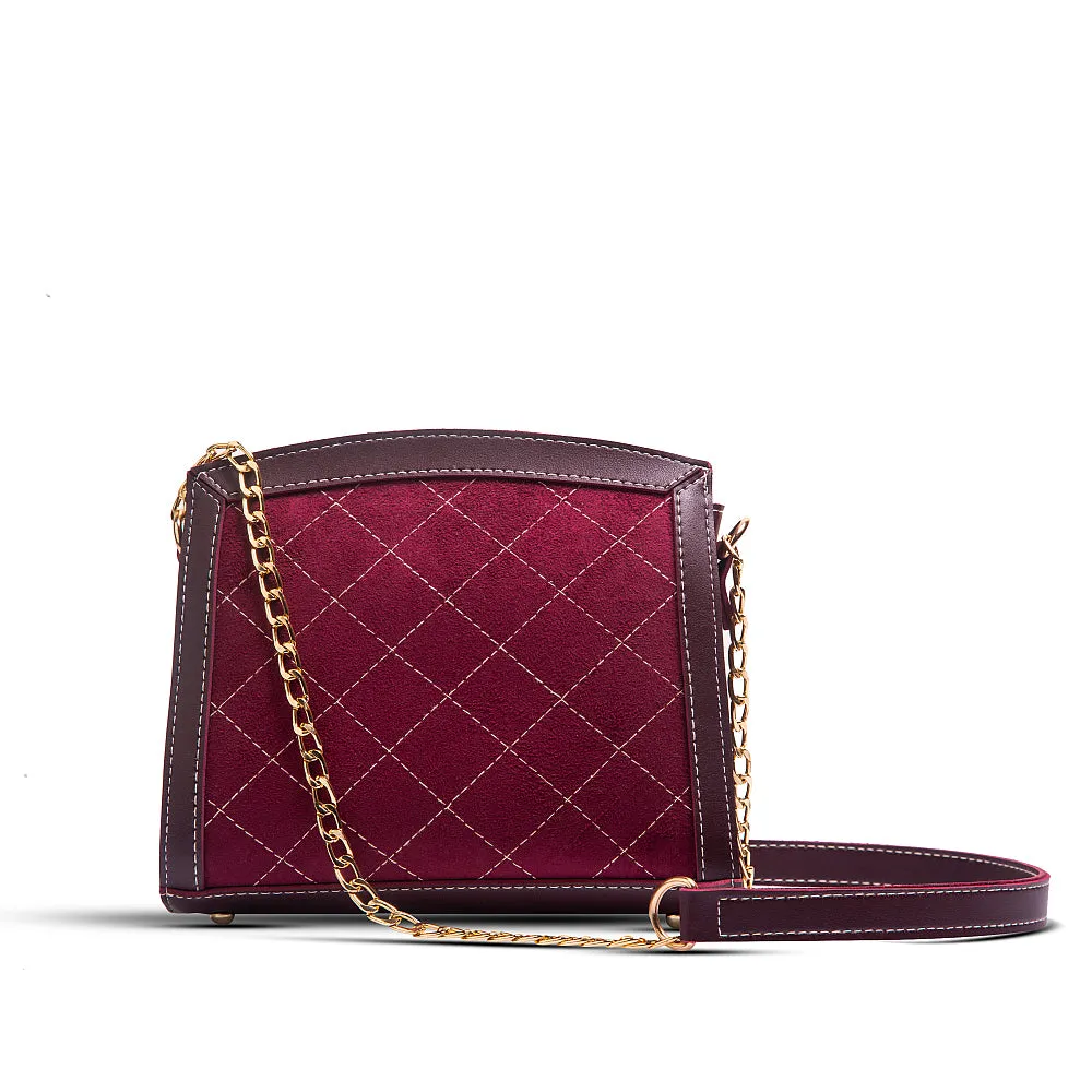 Sonic crossbody bag maroon