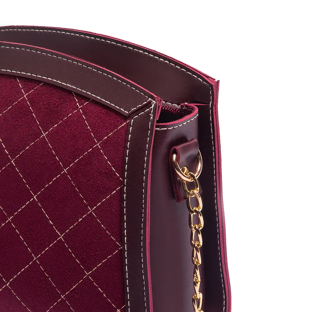 Sonic crossbody bag maroon