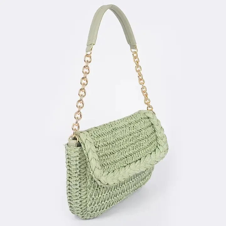 Straw Shoulder Bag