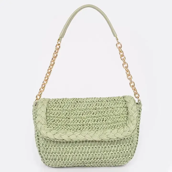 Straw Shoulder Bag