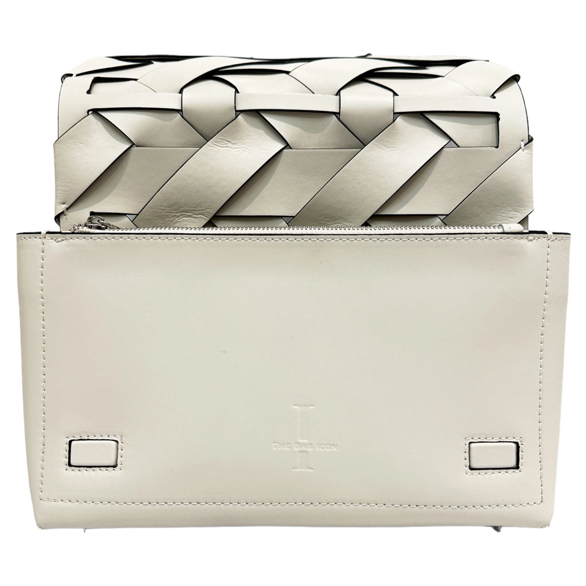 The ZENOBIA WOVEN CLUTCH