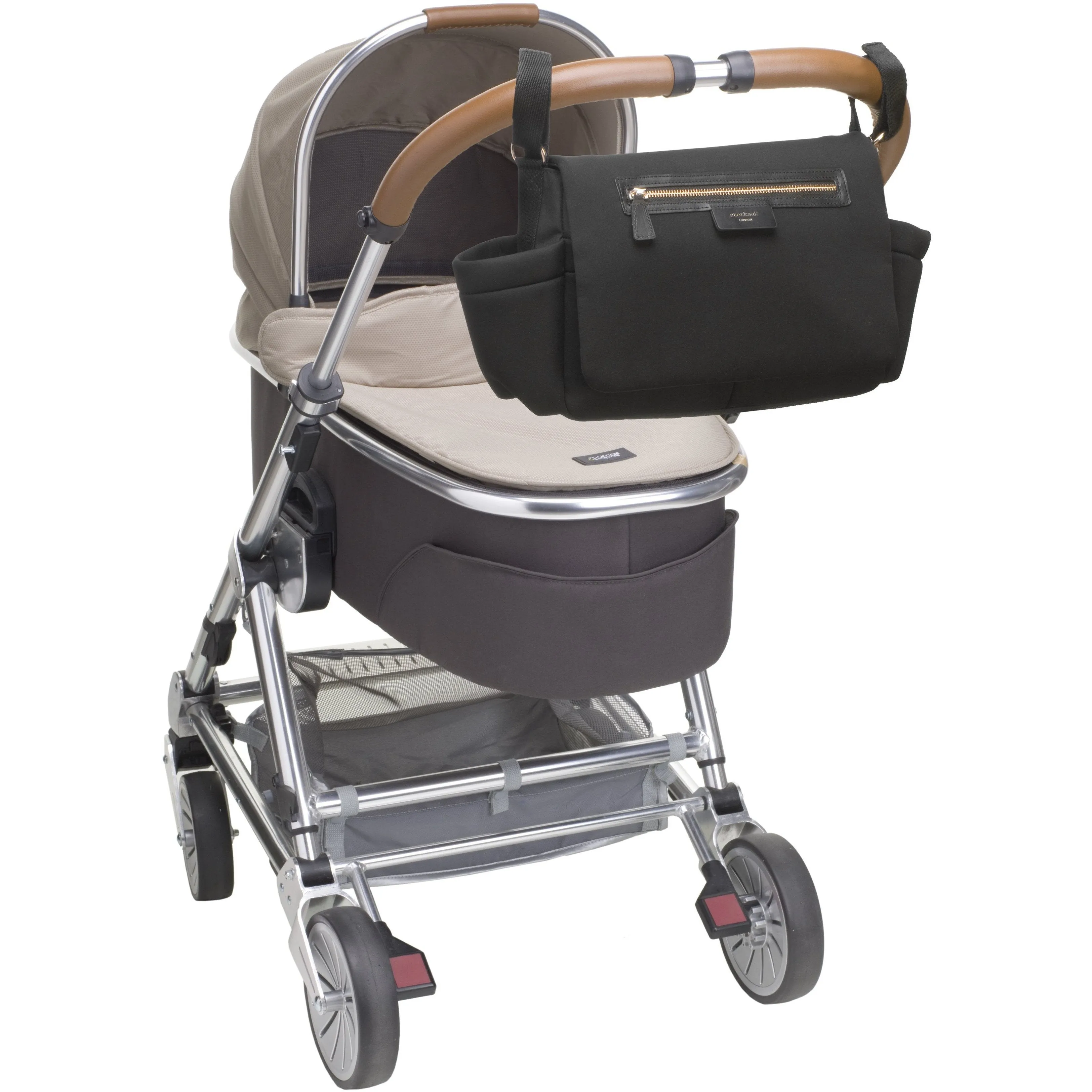 Universal Pram Organiser Storksak Scuba Luxe - Grey Marl