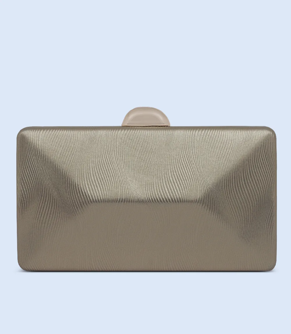 WB2502-GOLDEN-Women Snazzy Clutch