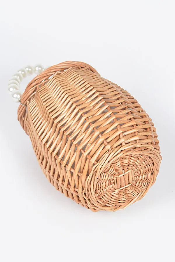 Wicker Bucket Bag