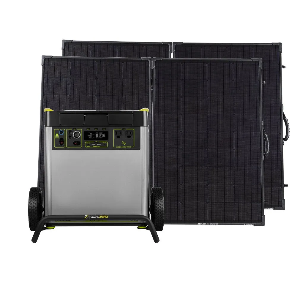 Yeti 6000X   (2) Boulder 200 BC Solar Generator